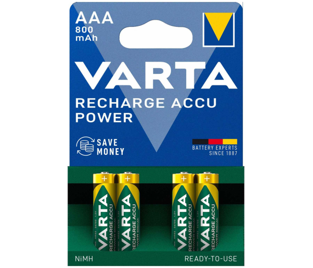 Varta Recharge Accu Power AAA 800mAh (4 szt.) - 1456591 - zdjęcie